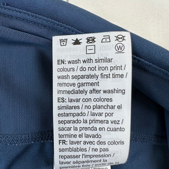 ASICS Leggings Womens Large Blue D1 Running Athletic Stretch Workout Fitness Gym - Picture 5 of 10